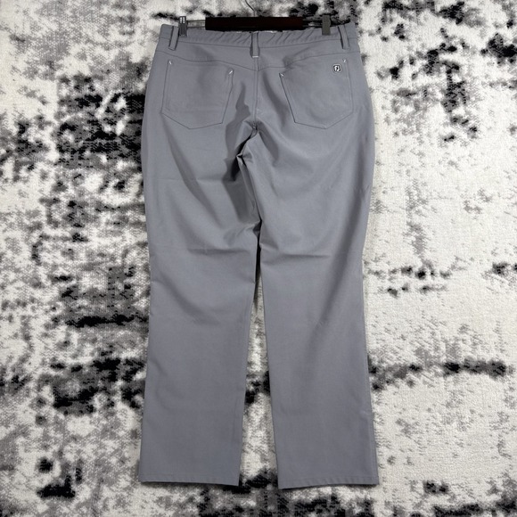 Footjoy 5 Pocket Golf Pants Mens 36x30 Athletic Fit Gray Performance Stretch - Picture 1 of 2